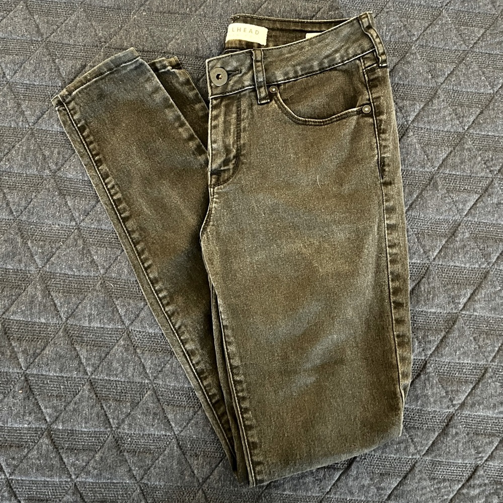 Bullhead black denim jeans skinniest 7 reg